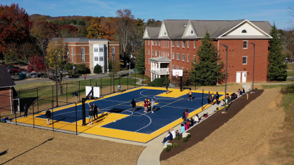 View of the Eric Scott '88 Memorial Court