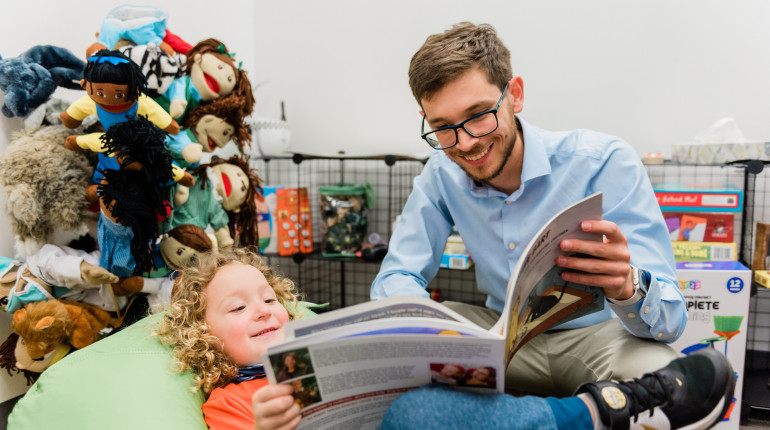 You'll receive hands-on experiential learning in our program with multiple lab facilities including individual, group and children's rooms.
