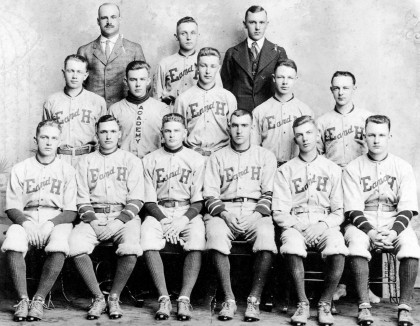 A glimpse back into Emory & Henry baseball team ca. 1915.