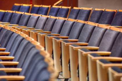 The Kennedy-Reedy Theatre boasts a 471 seat main stage theatre.