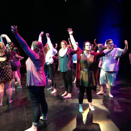 Working with internationally acclaimed performance artist Tim Miller, students created Home Body, an original world premiere performance.