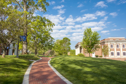 Summer sunshine at the beautiful campus of Emory & Henry University.