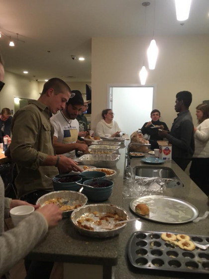 Community dinner led by RA Staff
