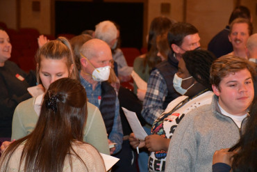 E&H Students and members from the community come together to engage in interactive exercises at C.H.A.T.S..