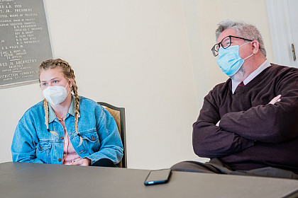 Reception of check in honor of stinger supply shelf