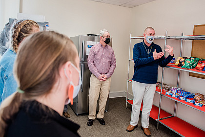 Reception of check in honor of stinger supply shelf