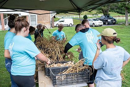 Students participate in Service Plunge Fall 2023
