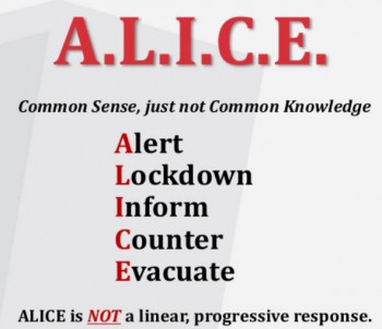 A.L.I.C.E Training is provided by the Campus Safety Office
