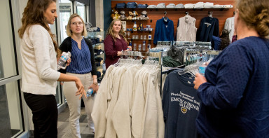Inside the Merc at the School of Health Sciences.