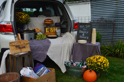From Jackie Wilson ('89, Atkins, VA): Glenn (Class of 1986) and I celebrated in our yard. Menu was simple: Vegetable Beef Soup, Skillet B...