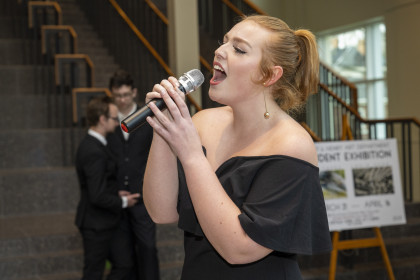 Students performed for the guests attending Legends of the Arts.