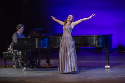 Guests witnessed musical performances at the McGlothlin Center for the Arts theatre.