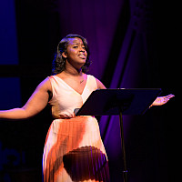 Emory & Henry student Destinee Nikole on stage