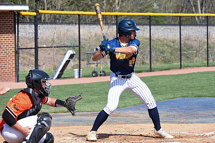 E&H students playing in a baseball match