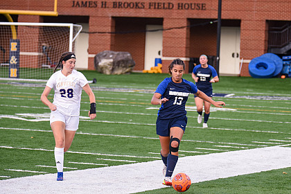 E&H students playing in a soccer match
